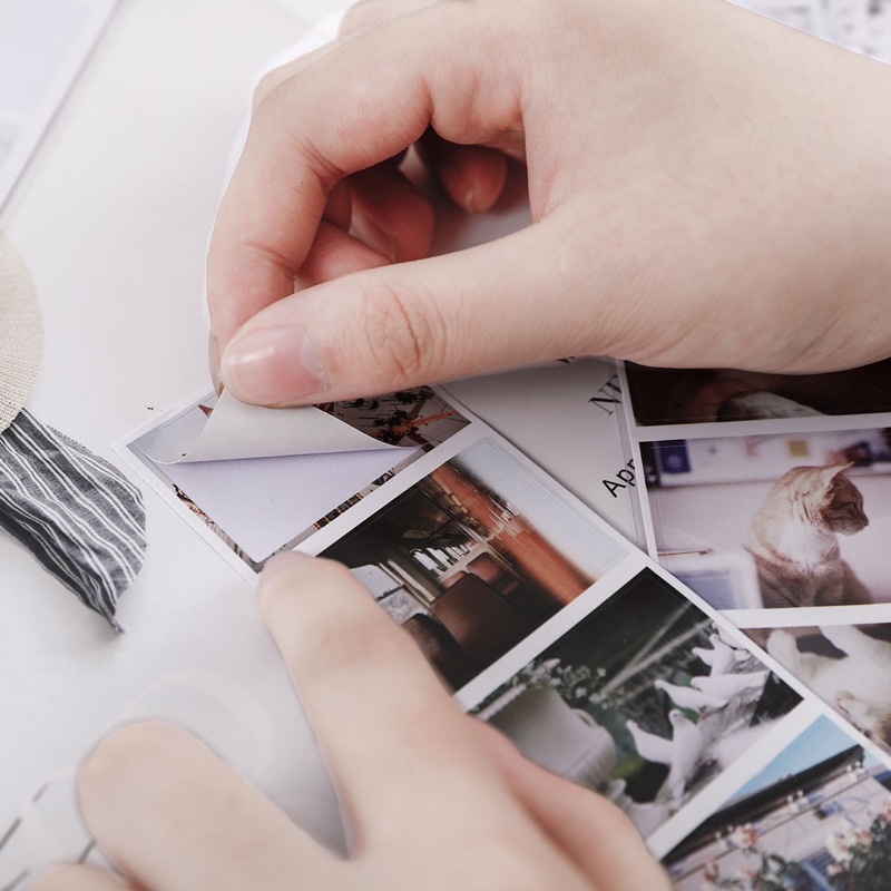 Sticker hình dán ảnh trang trí sổ bullet journal theo tone màu