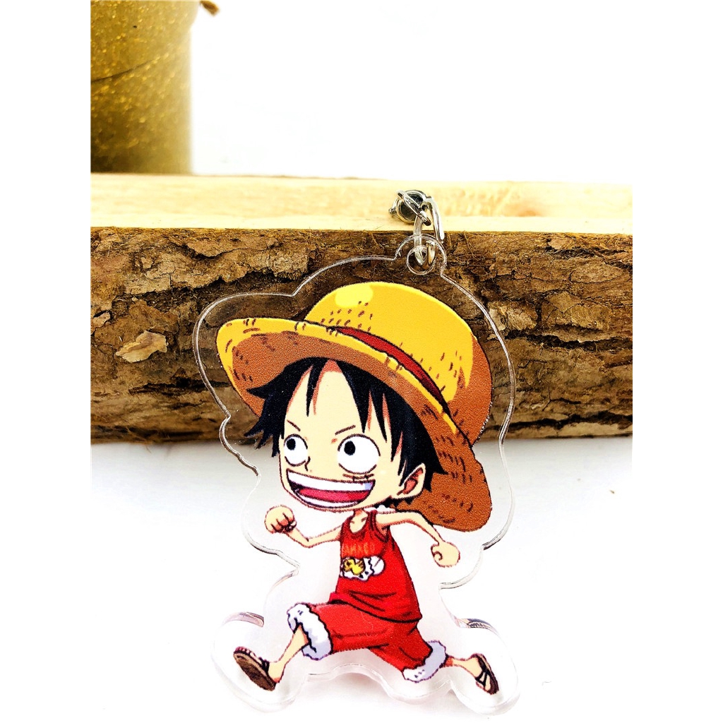 Móc khóa hình nhân vật Luffy trong One Piece