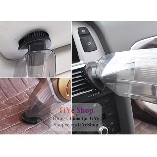 Máy hút bụi Mini 4 trong 1 Bơm Lốp Bánh Xe Hơi Ô Tô Yeloo Dây 5M | 120W Có đèn LED - Marvis -