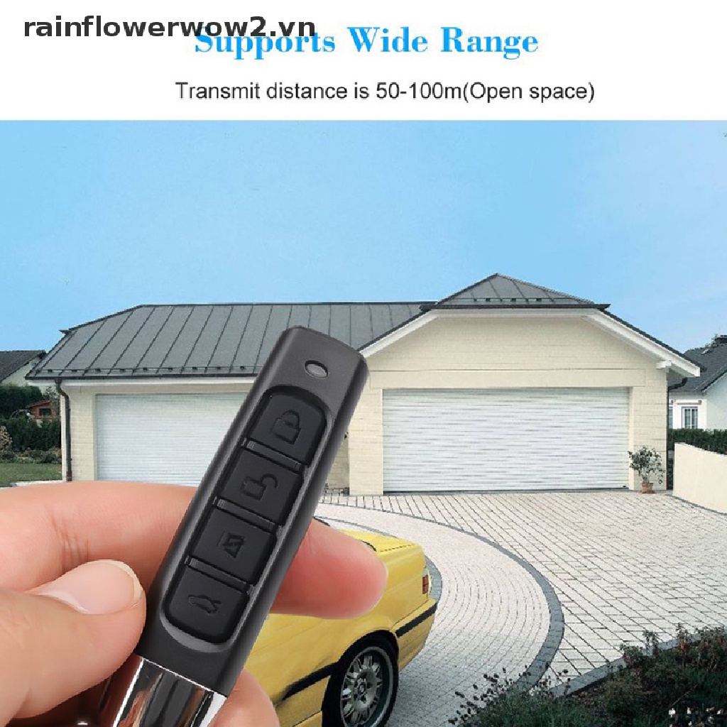 Chìa Khóa Điều Khiển Từ Xa 433MHZ 4 Kênh Cho Cửa Garage Xe Hơi
