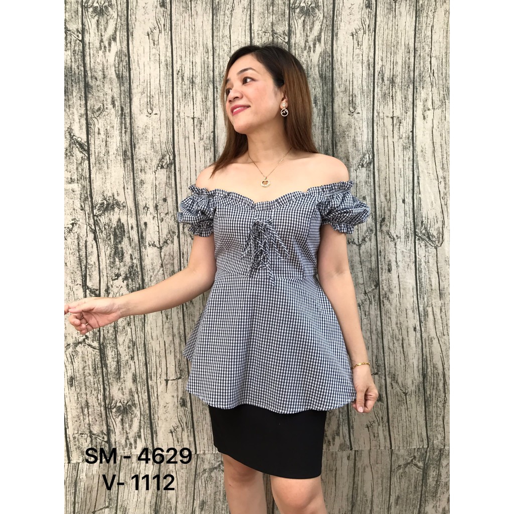 SALE Áo BIG SIZE peplum dây rút 4629