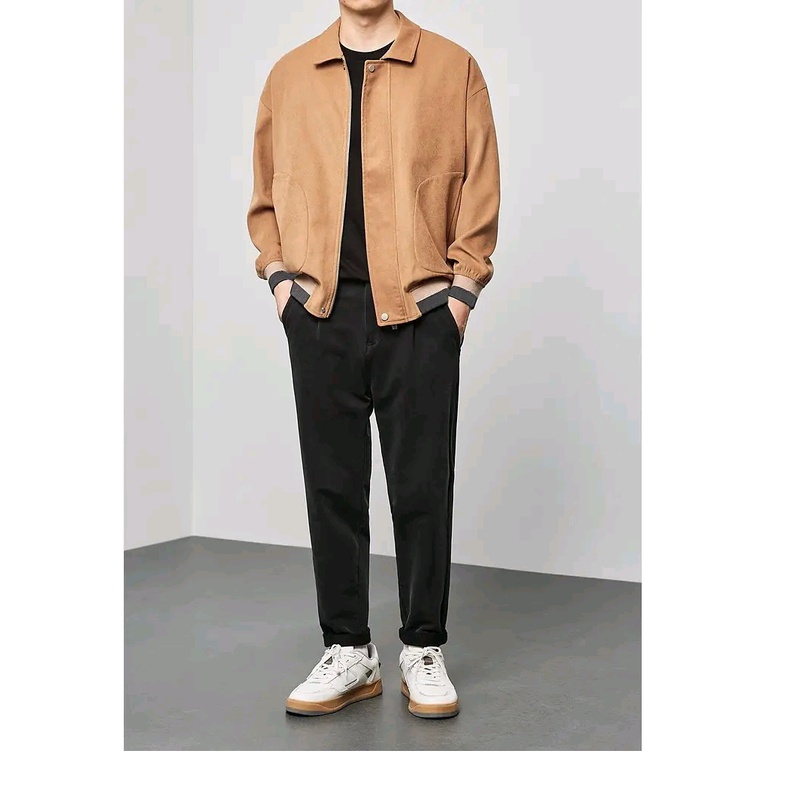 Áo khoác da lộn nam, áo khoác nam, áo khoác