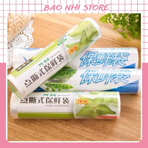 Bịch 50 màng bọc thức ăn tiện dụng bảo quản thức ăn dễ dàng và nhanh chóng 88273 baonhishop2202