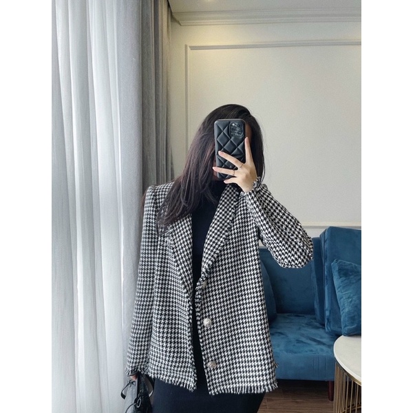 Set váy body kèm áo khoác dạ kẻ ziczac siêu hot hit | BigBuy360 - bigbuy360.vn