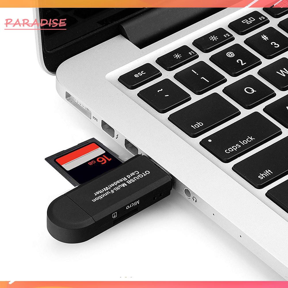 Đầu Đọc Thẻ Nhớ Micro Usb + Usb Otg Usb 2.0 Cho Pc Android