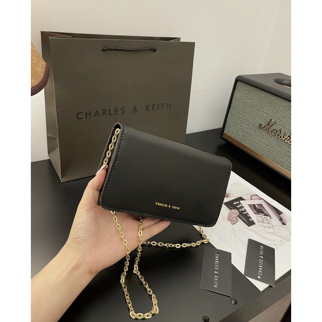 Túi xách đeo chéo mini c.n.k da trơn fullbox