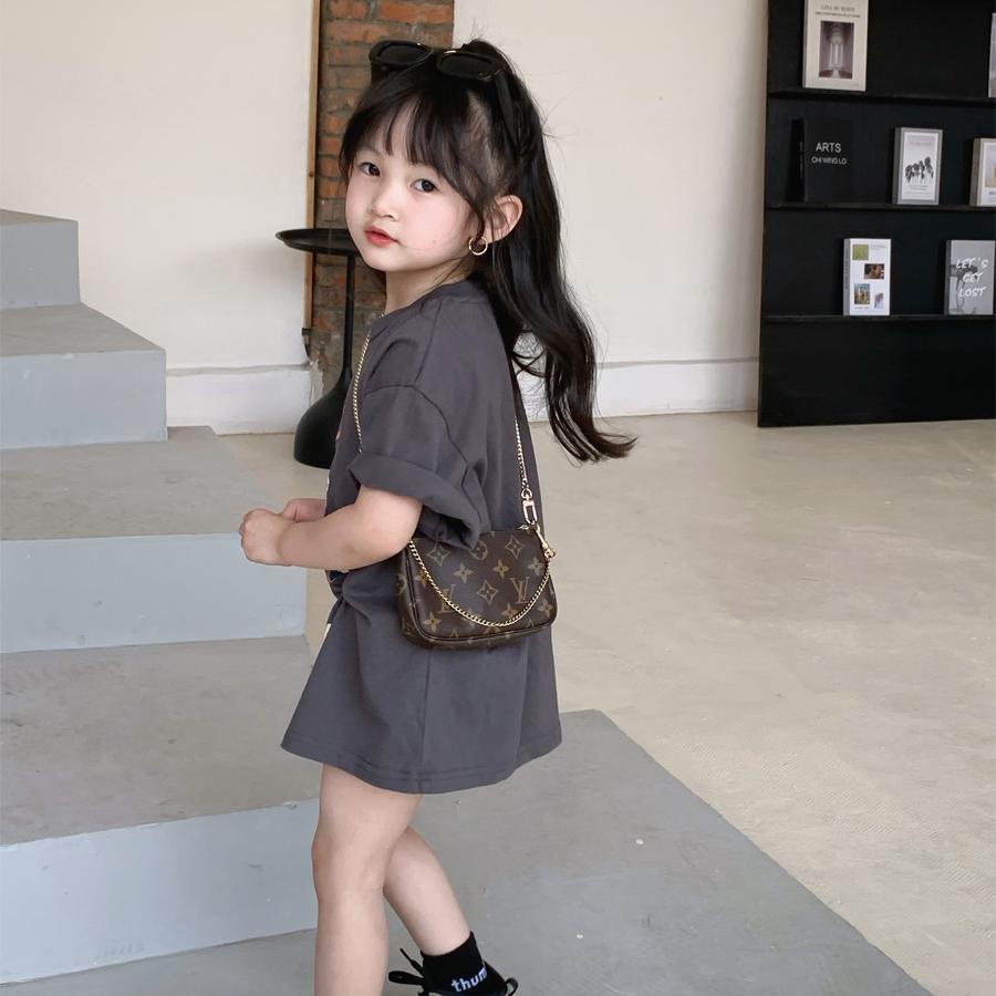 Áo Thun Ngắn Tay Phong Cách Mới Mùa Hè Dành Cho Bé Gái