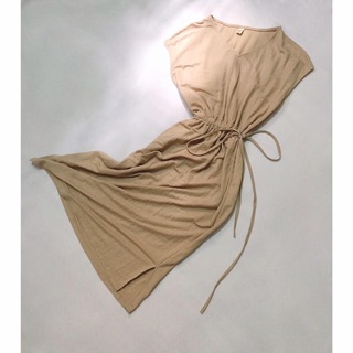 Đầm suông midi linen cột dây eo (tạm hết)