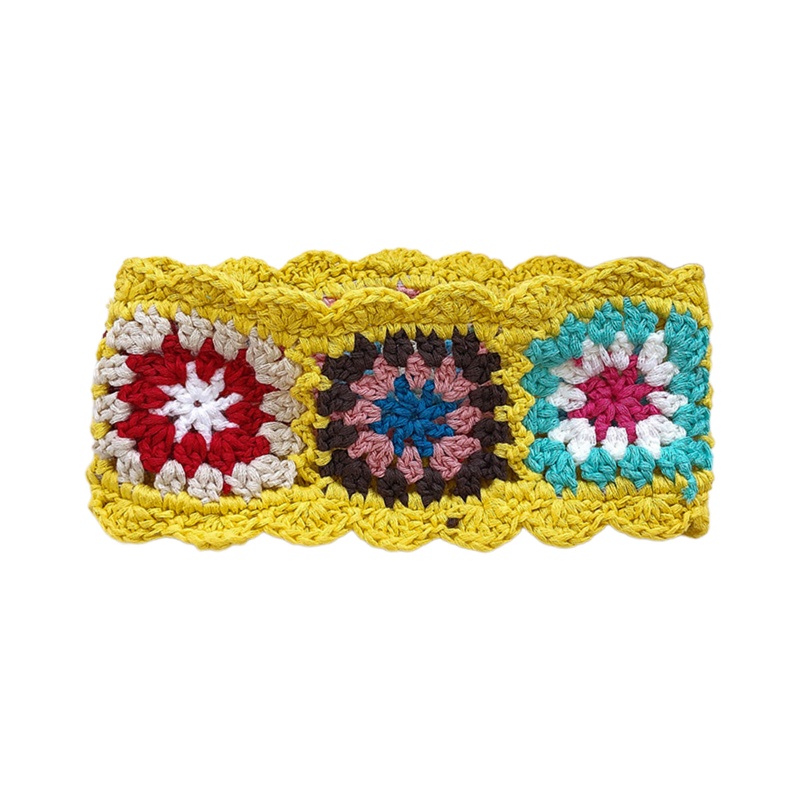 Khăn Trùm Đầu Dệt Kim Chống Tia uv Họa Tiết Dễ Thương Cho Nữ