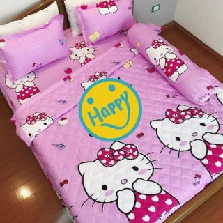 Bộ sét 5 món chăn ga gối hello kitty cho bé gái(sỉ 230k)