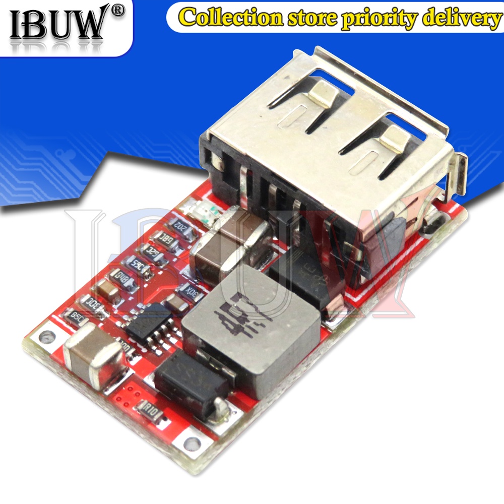 1 Mô Đun Hạ Áp 6-24V 12v/24V Sang 5v 3A DC 12v 5v Cho Xe Hơi