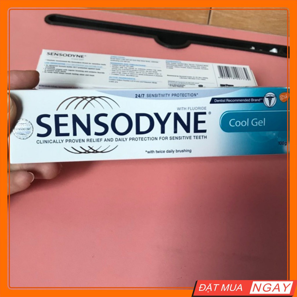 Kem Đánh Răng Sensodyne Cool Gel 100g - Kem Đánh Răng Trắng Răng Chống Ê Buốt Bảo Vệ Toàn Diện