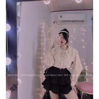 ÁO CỔ BÈO NUDE [ BIGSIZE 60-90KG]