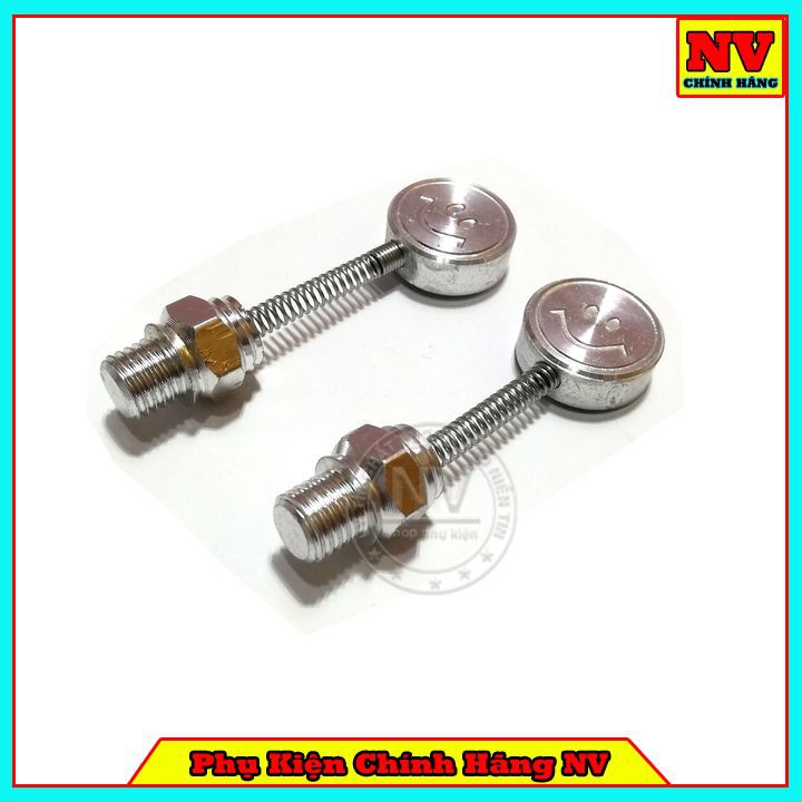 Ốc chân kính kiểu lò xo mặt cười chất liệu nhôm ngộ nghĩnh chân ốc 10li ren thuận