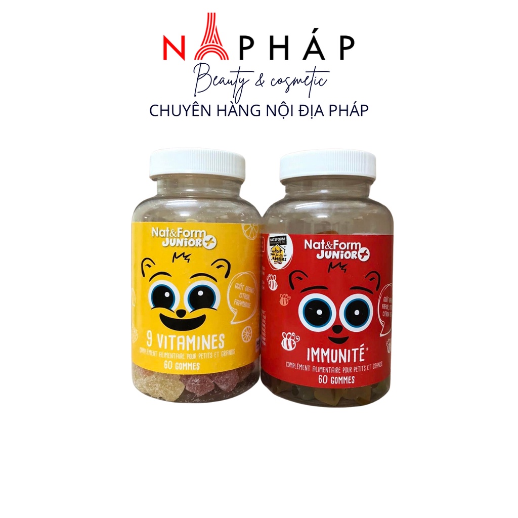 Kẹo Dẻo Chíp Chíp Nat&Form 60 Viên Tăng Sức Đề Kháng, Vitamin Tổng Hợp Cho Bé Từ 4 Tuổi - NA PHÁP