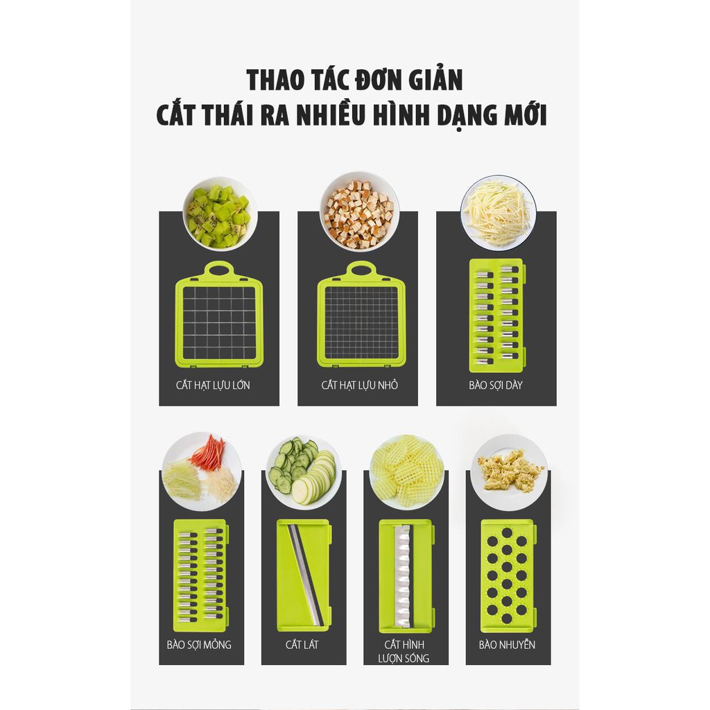 BỘ DỤNG CỤ CẮT THÁI RAU CỦ ĐA NĂNG European Chef - Home and Garden