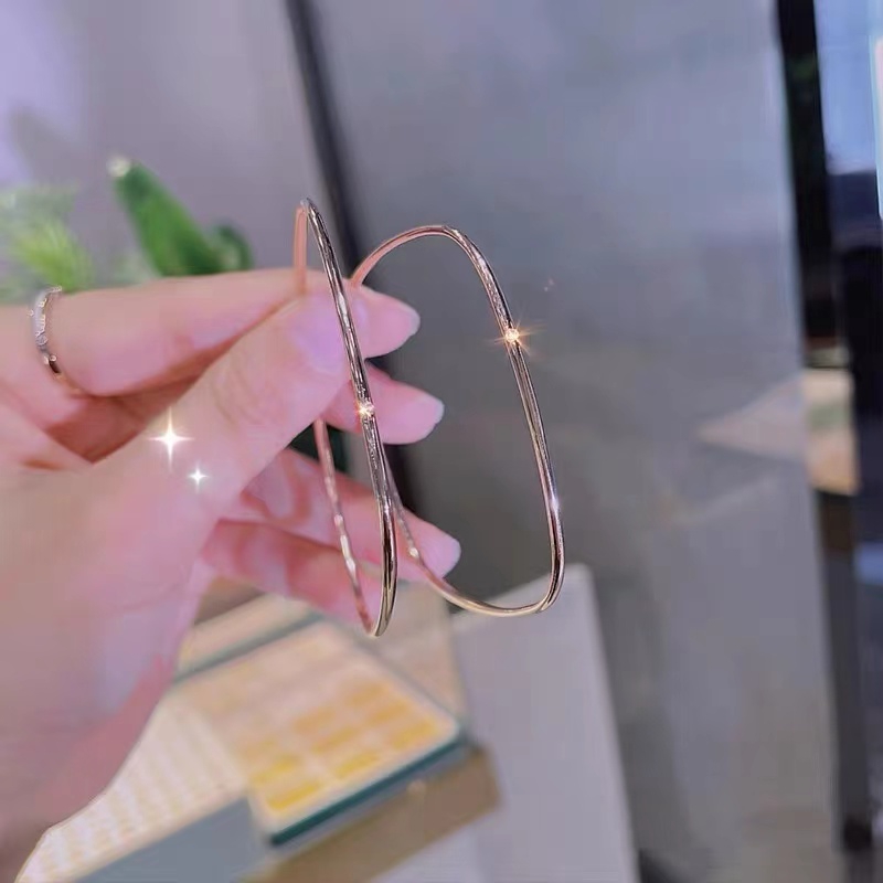 Vòng Tay Thép Titan Mạ Vàng 18k Dát Đá Cao Cấp Phong Cách Âu Mỹ Dễ Phối Đồ
