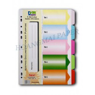 Chia file giấy 05 lá không số