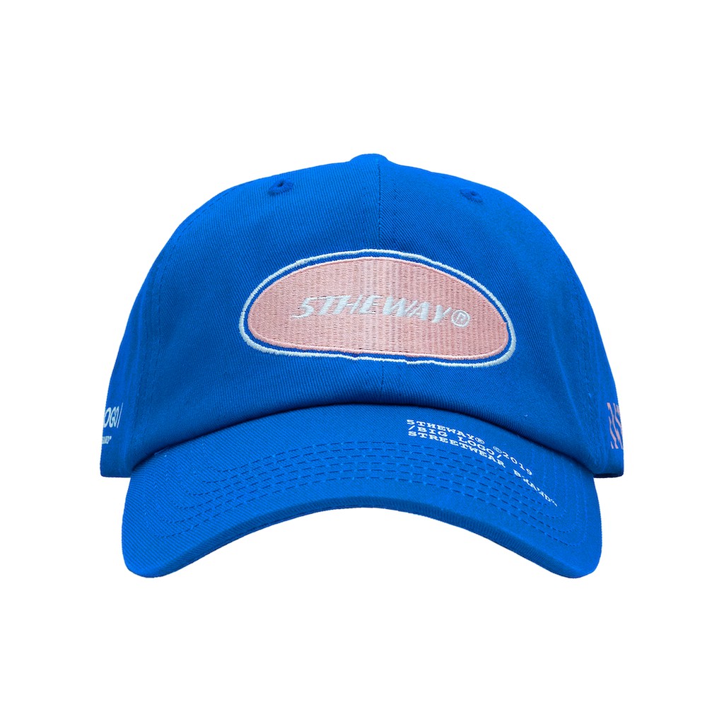 5THEWAY® /oval/ UNSTRUCTURE WASHED DAD CAP™ in DIRECTOIRE BLUE aka Nón Xanh Dương.