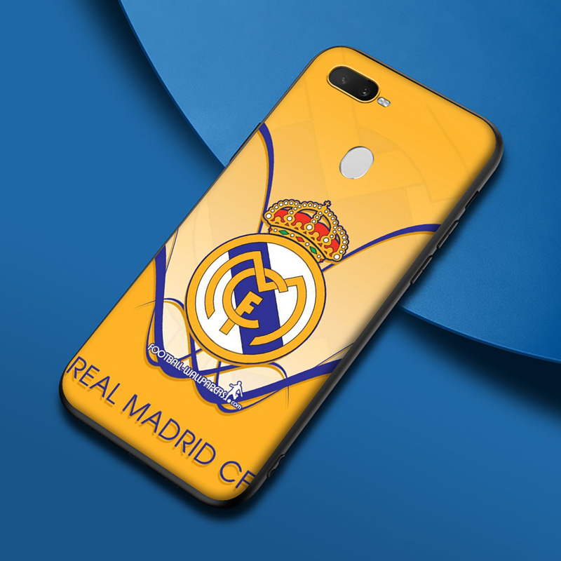 Ốp Điện Thoại Silicon Dẻo Họa Tiết Logo Real Madrid Cho Realme 2 3 5 5i 5s 6 C2 C3 6i Q Pro Va73