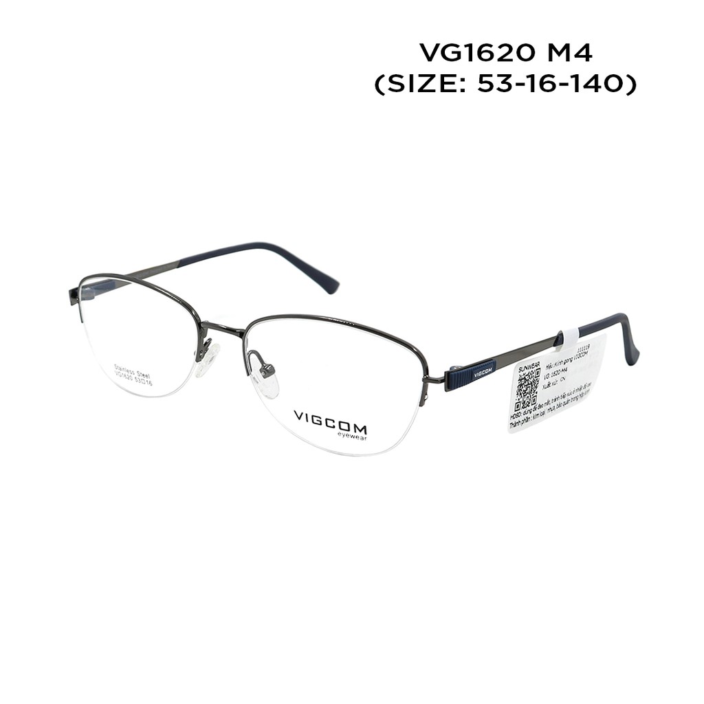 Gọng kính chính hãng nam nữ Vigcom VG1620M màu sắc thời trang ,thiết kế dễ đeo bảo vệ mắt