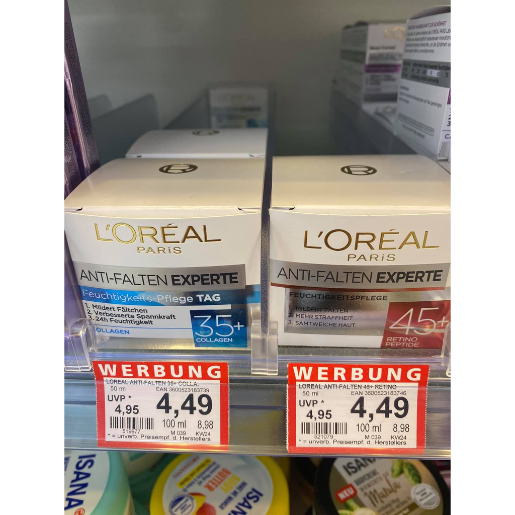 Kem Dưỡng Da Loreal ANTI-FALTEN EXPERTE 35+, 45+, 55+