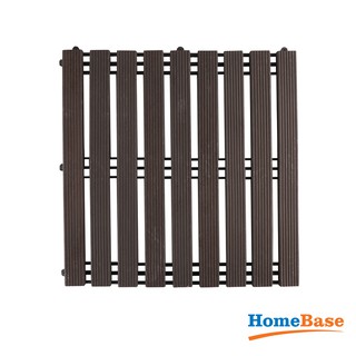 Mua (Hoàn xu 20%) HomeBase SPRING Tấm lót sàn giả gỗ bằng nhựa PVC Thái Lan 50x50 cm nâu đậm