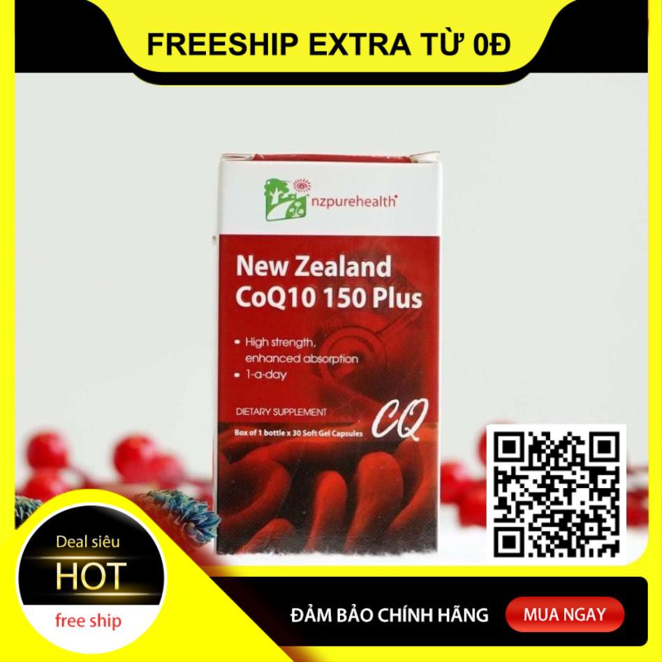 Chống Lão Hoá Nzpurehealth CoQ10 150 Plus 30 viên | BigBuy360 - bigbuy360.vn