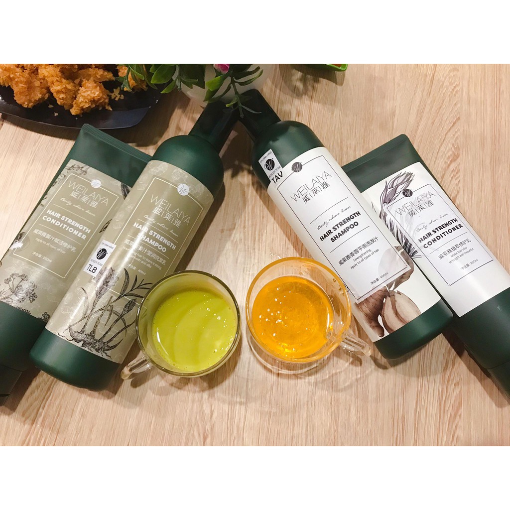 [Tặng bông tẩy trang Miniso 1000 miếng] Bộ dầu gội đầu gừng WEILAIYA ngăn rụng, kích mọc tóc chính hãng check code | BigBuy360 - bigbuy360.vn