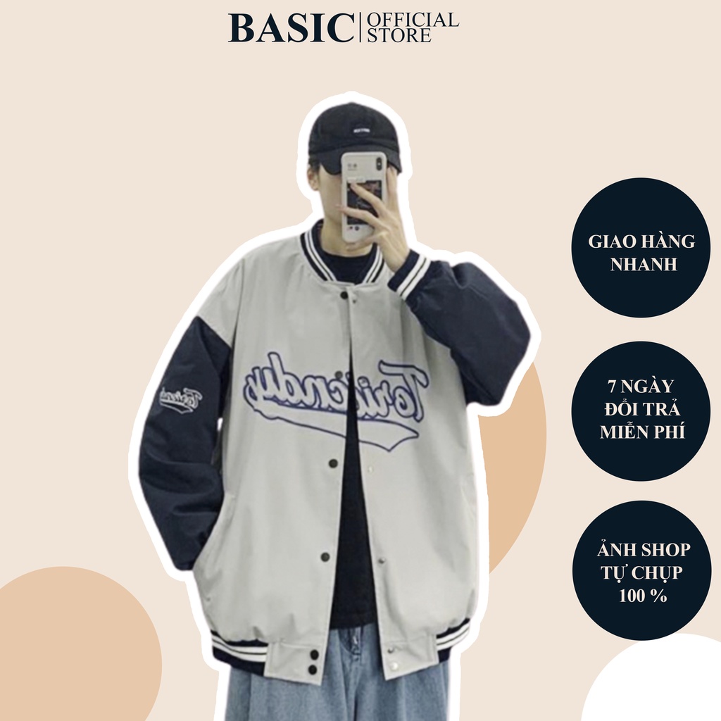 ÁO KHOÁC,ÁO BOMBER GIÓ TORYTENDY FROM UNISEX CHẤT GIÓ GIÀY DẶN