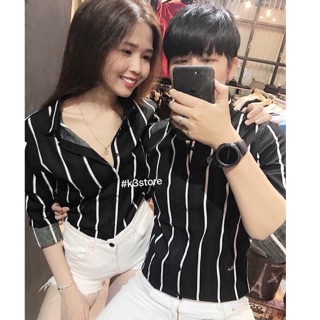 Áo sơ mi cặp nam nữ cao cấp thời trang 410