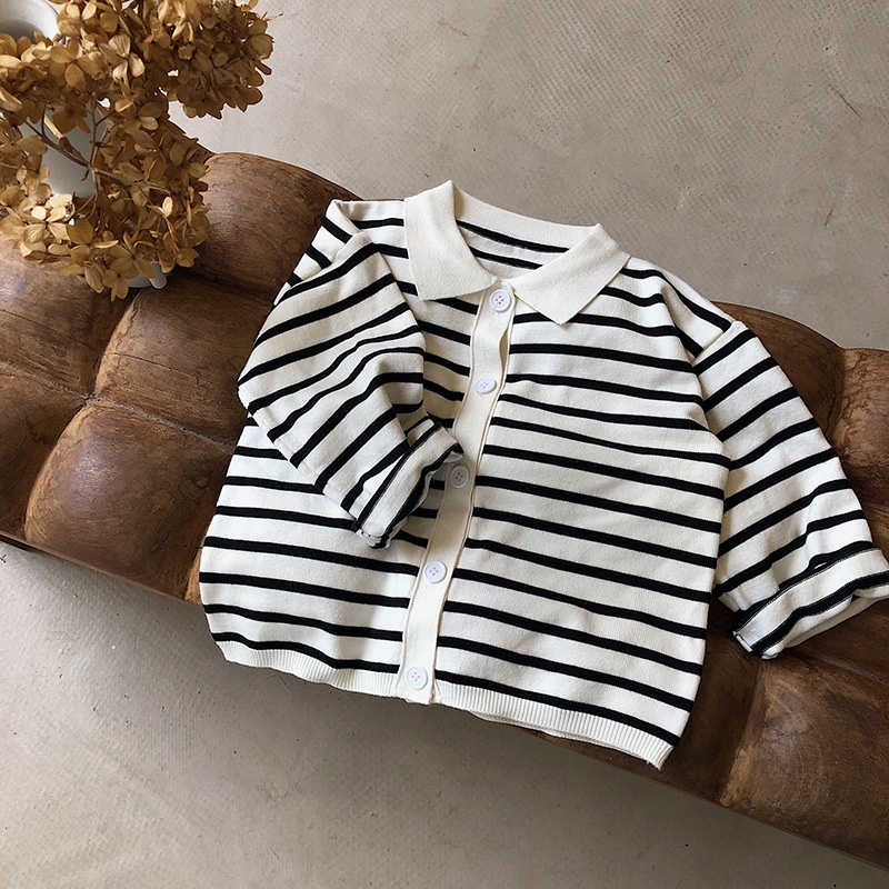 Áo Cardigan Len Vằn Bé Trai [Quần Áo Trẻ Em Hàn Quốc tại Hà Nội - Hàng Quảng Châu Cao Cấp]
