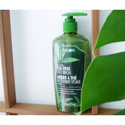 Gel Rửa Mặt Delon Tinh Dầu Cây Tràm Trà - Delon Tea Tree Face Wash (325ml)-0514870