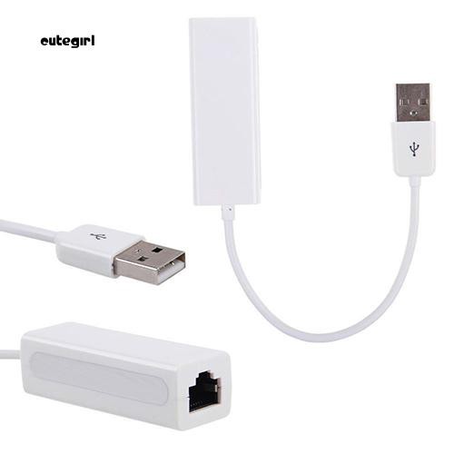 Cáp chuyển đổi USB 2.0 sang cổng mạng LAN RJ45 10 / 100 Mbps cho Notebook