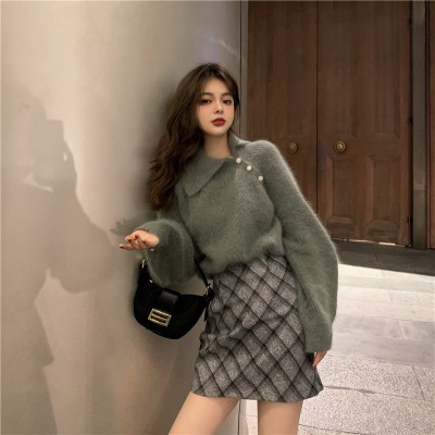 Áo Khoác Lông Chồn Tay Dài Phong Cách Retro Thời Trang Thu Đông Cho Nữ | BigBuy360 - bigbuy360.vn