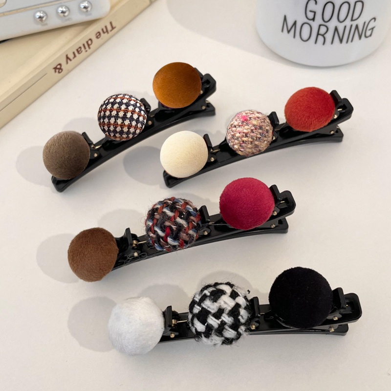 (Bán Buôn Sỉ) Kẹp, cặp tóc đính quả bông phong cách retro thời trang Hàn Quốc
