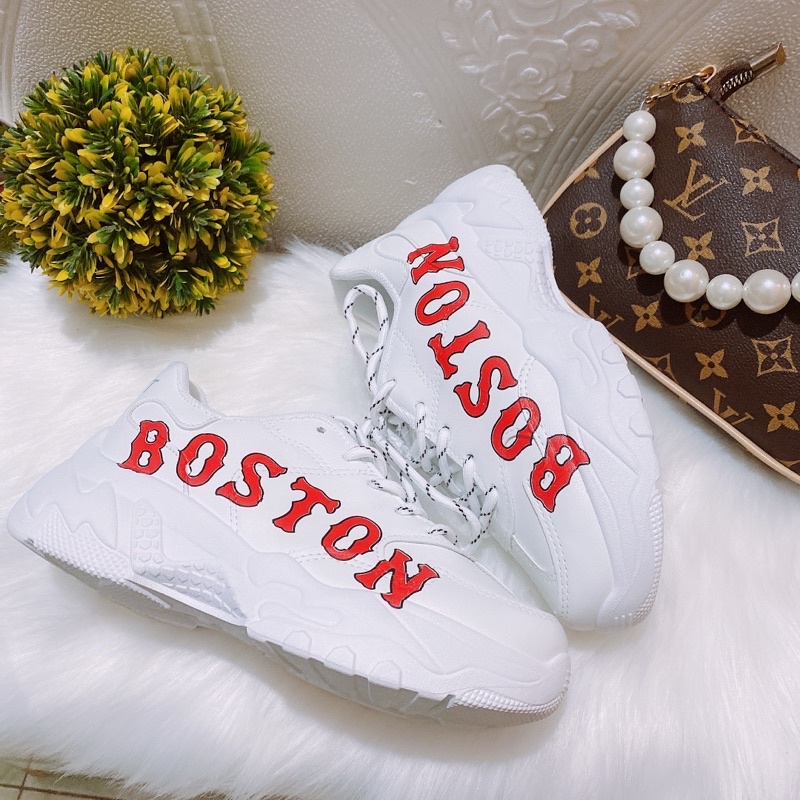 Giày thể thao nữ chữ BOSTON đế cao 6p tôn dáng ảnh chụp thật