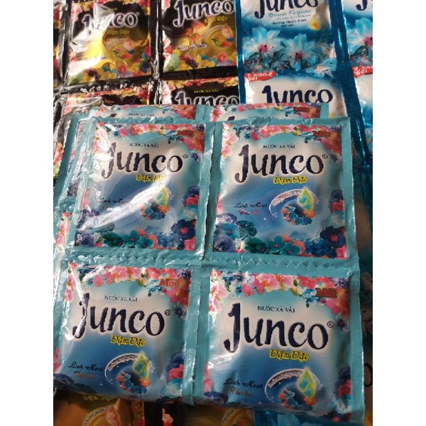 Nước xả vải Junco siêu thơm dây 10 gói( được chọn hương)