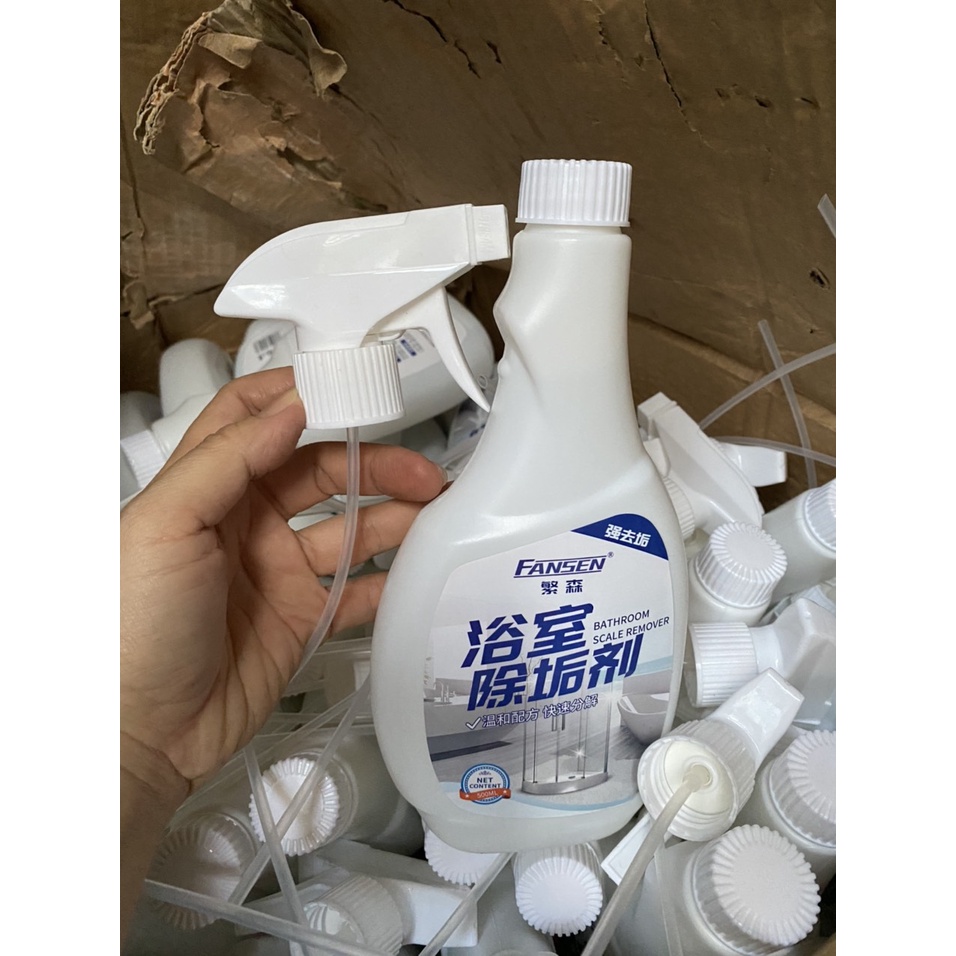 Chai Xịt Tẩy Rửa Vệ Sinh Nhà Bếp, Nhà Tắm Tẩy Cặn Canxi 500ml Siêu Sạch An Toàn