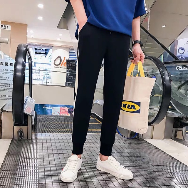 [Freeship đơn từ 0đ] quần jogger Nỉ unisex Sọc Bự nam nữ phong cách ulzzang Wind