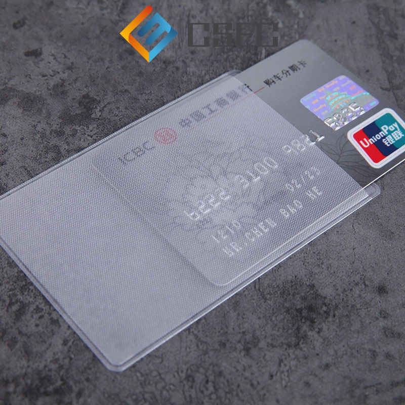 Bao đựng thẻ ngân hàng/vé xe màu trong mờ chống thấm nước tiện lợi khi đi du lịch kích thước 9.3*6cm