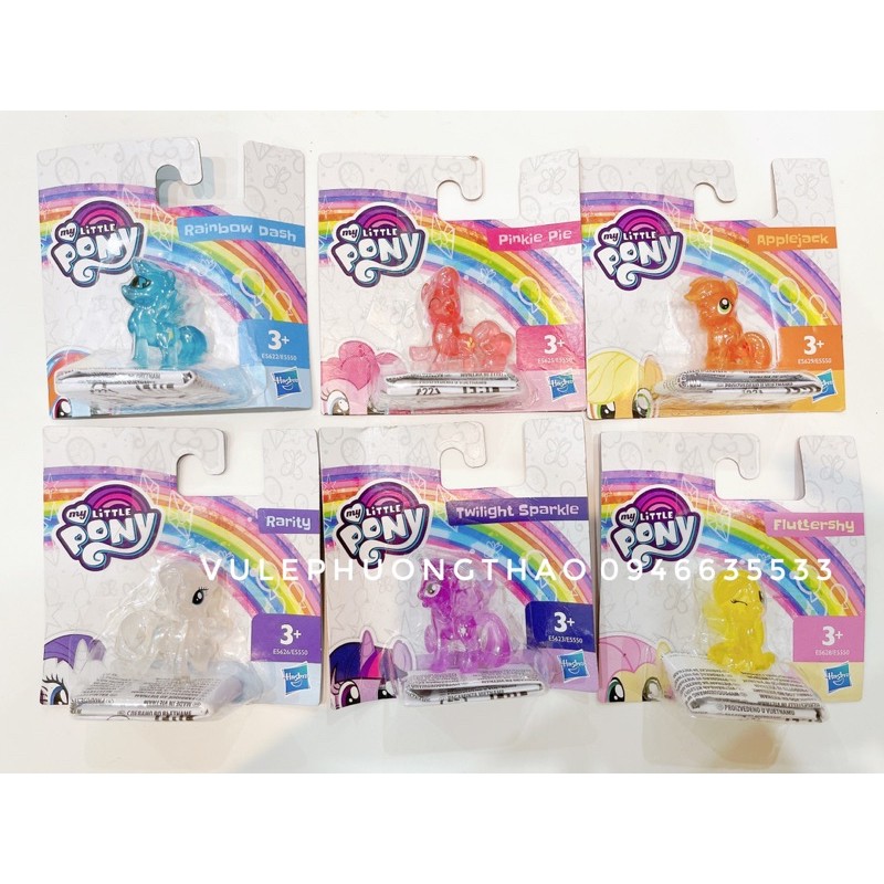 Set 4 ngựa Pony phát sáng dưới đèn Flash