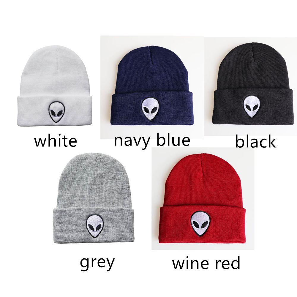 Mũ Beanie Họa Tiết Người Ngoài Hành Tinh Phong Cách Hip Hop