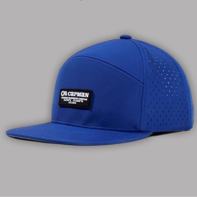 Mũ snapback chính hãng CAPMAN phong cách hiphop vải dù trơn hoạ tiết CM94