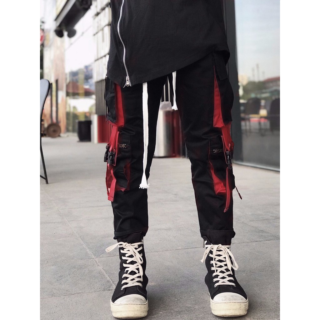 Quần Jogger Kaki Boxket in RED and in WHITE Unisex