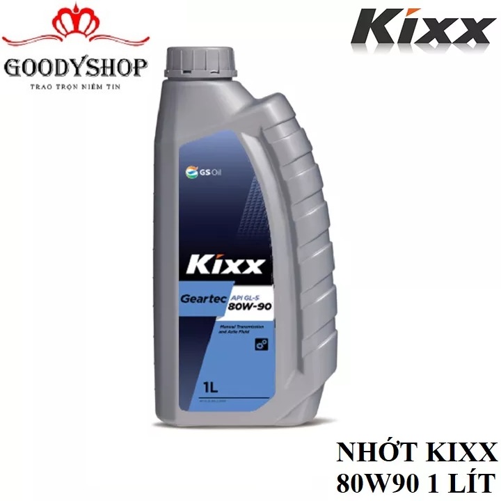 { Nhập Khẩu } Dầu Nhớt Hộp Số KIXX Geartec GL5 80W90 -1 lít GOODYSHOP