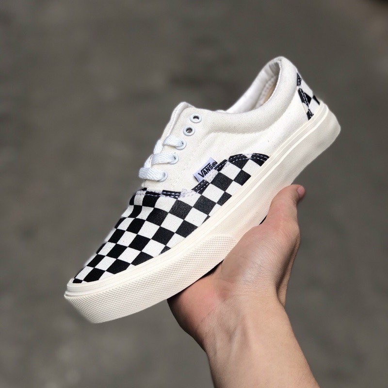 Giày Van Classic đen Vaul Caro buộc dây Old Skool