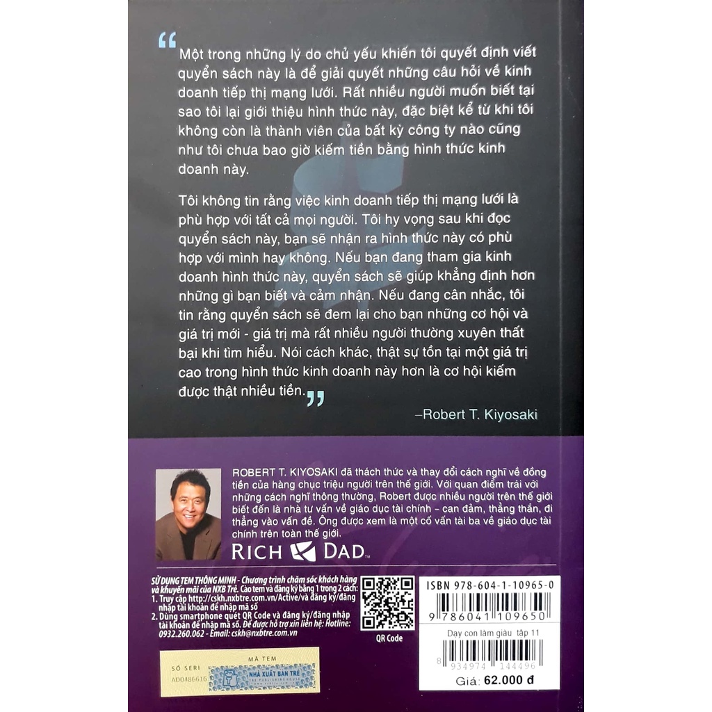 Sách - Dạy Con Làm Giàu - Tập 11: Trường Dạy Kinh Doanh Cho Những Người Thích Giúp Đỡ Người Khác - Robert T.Kiyosaki