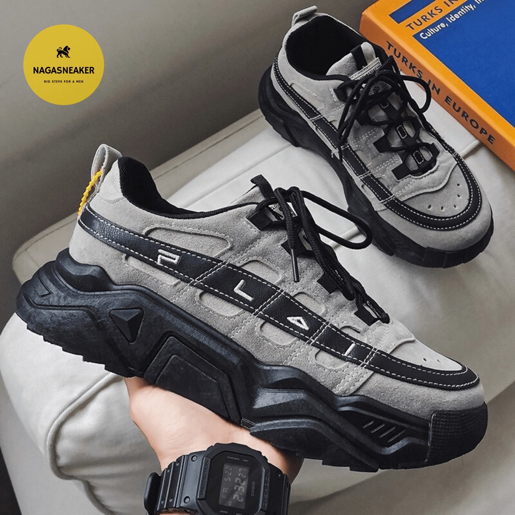 Giày nam sneaker cao cấp chính hãng bản đặc biệt FLA 2021 tăng chiều cao 6cm  NAGA12 | BigBuy360 - bigbuy360.vn