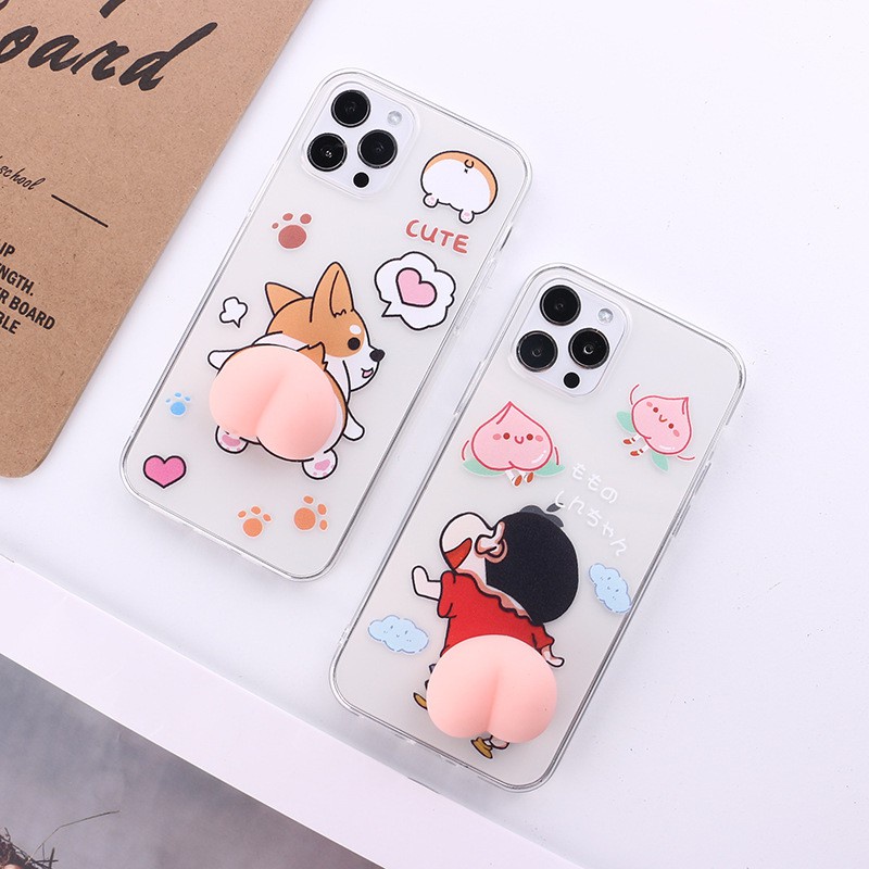 Ốp mochi Cún Shin dẻo trong Samsung a12 / j7 prime / a02s / a51 / a11 / a32 / j7 pro / a10 - SS